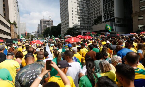 São Paulo (SP) 25/02/2024 - Ato do Pastor Silas Malafaia em apoio a Bolsonaro na Avenida Paulista.
Foto: Paulo Pinto/Agência Brasil