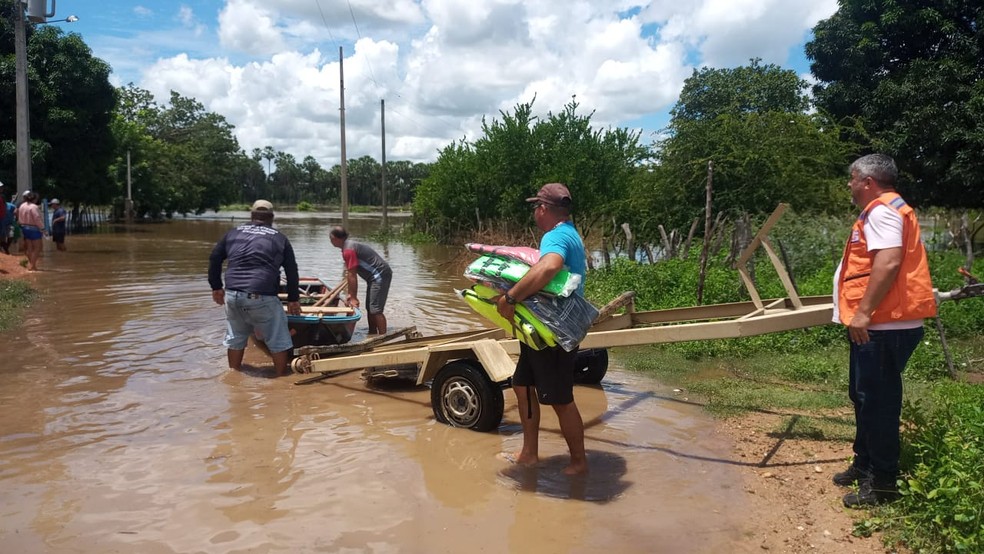 Comunidades estão isoladas em Ipanguaçu, no Oeste potiguar — Foto: Cedida