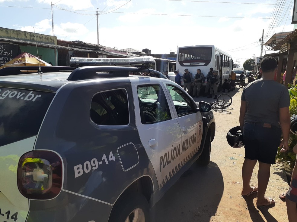 Acidente aconteceu em Felipe Camarão, na Zona Oeste de Natal — Foto: Sérgio Henrique Santos/Inter TV Cabugi