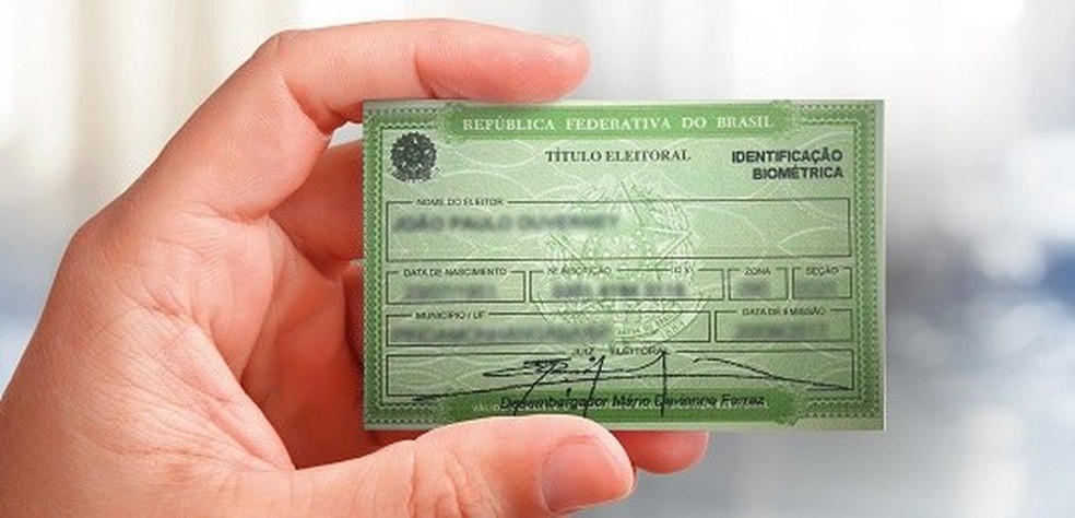 Título de eleitor — Foto: Tribunal Superior Eleitora/Divulgação
