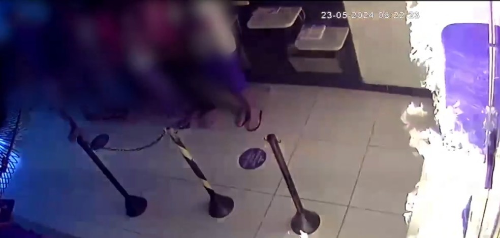 Fogo ateado em lotérica em Alexandria, no interior do RN — Foto: Divulgação
