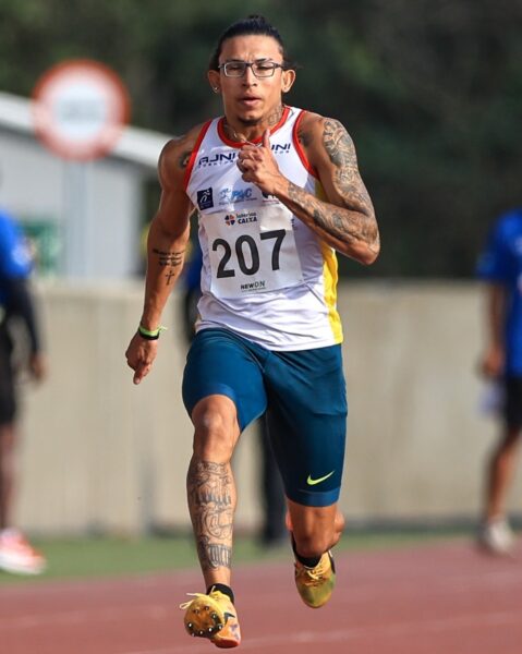 Hygor Gabriel Soares faz história ao garantir medalha de prata no Troféu Brasil de Atletismo — Foto: Wagner Carmo/CBAt