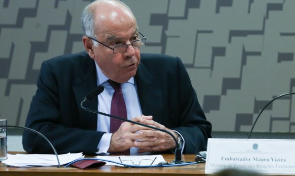 Brasília (DF) 14/03/2024 Ministro das Relações Exteriores, Mauro Vieira, durante audiência Publica na Comissão de Relações Exteriores do Senado Foto Lula Marques/ Agência Brasil