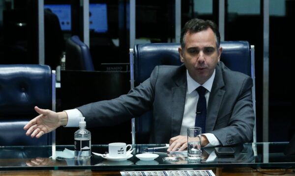 Brasília (DF) 07/03/2024 Presidente do Senado, Rodrigo Pacheco, durante discurso contra a votação no STF que libera pequenas quantidades de maconha para usuários. Foto Lula Marques/ Agência Brasil