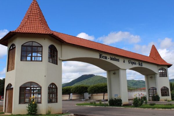 Entrada do município de Viçosa, no RN — Foto: Prefeitura de Viçosa