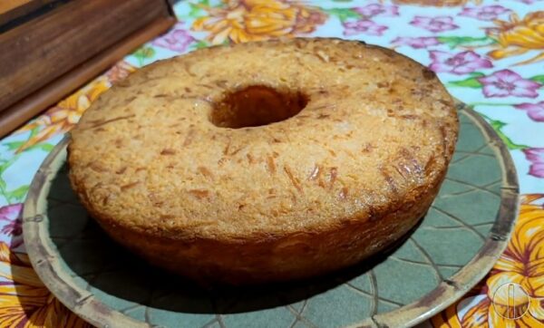 Receita bolo de tapioca granulada — Foto: Reprodução/Inter TV Cabugi