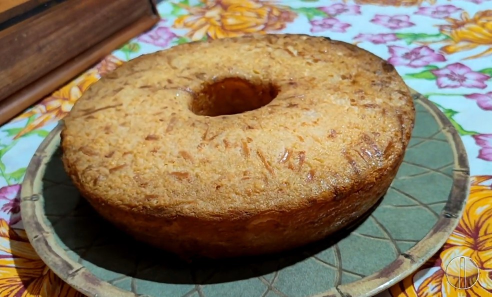Receita bolo de tapioca granulada — Foto: Reprodução/Inter TV Cabugi