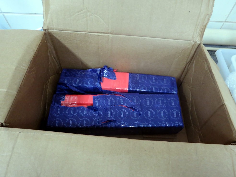 Exemplo de droga enviada pelo sistema postal — Foto: Divulgação/PF