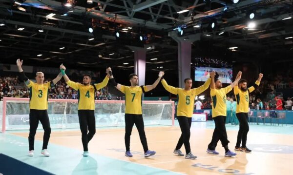 Brasil Goallball. Foto: Alexandre Schneider/CPB